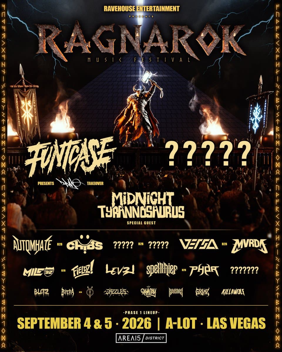 Rave House past show flyer