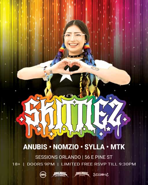 Rave House past show flyer