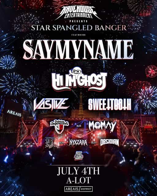 Rave House past show flyer