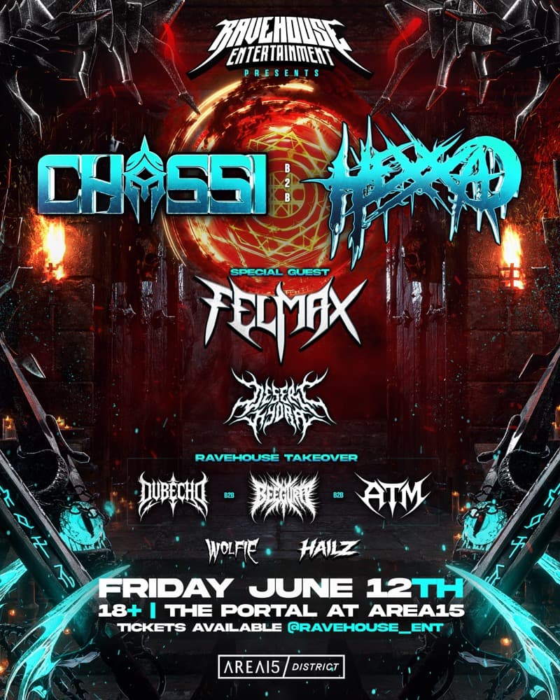 Rave House past show flyer