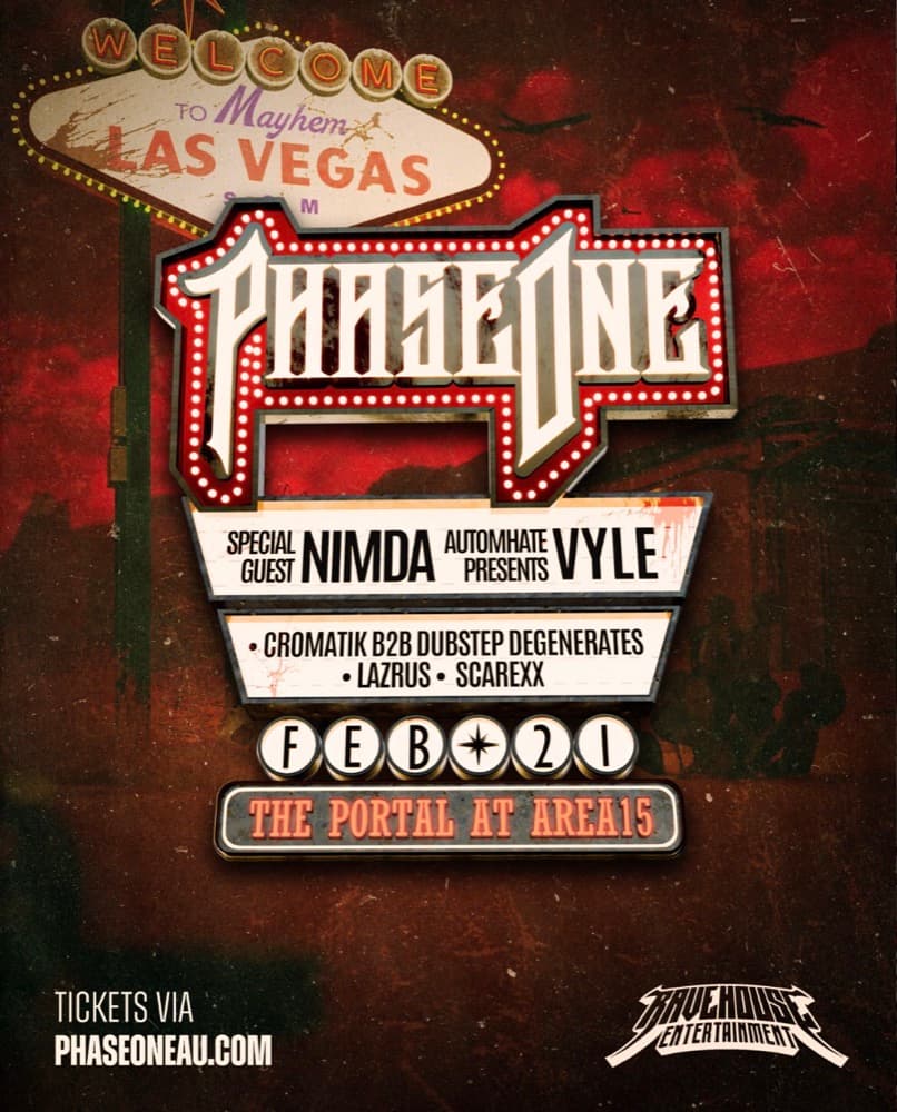 Rave House past show flyer