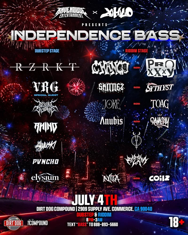 Rave House past show flyer